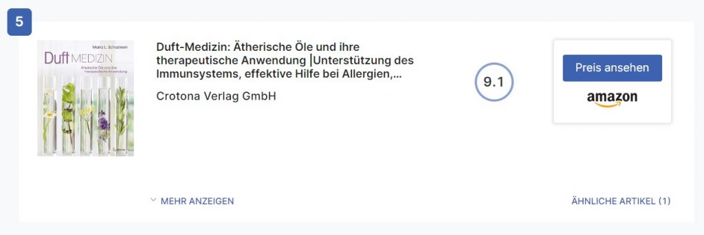 Top Publikationen Duftmedizin